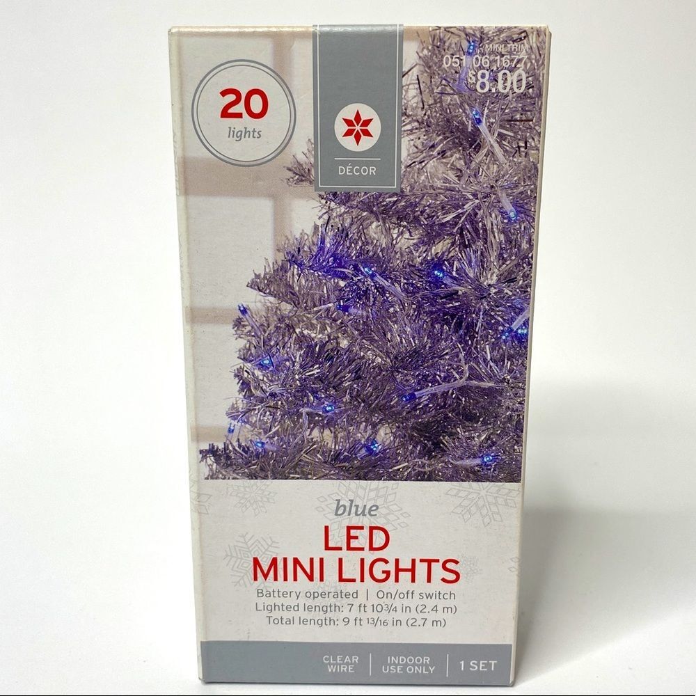 5/$25 Blue Mini LED String Lights Battery Operated